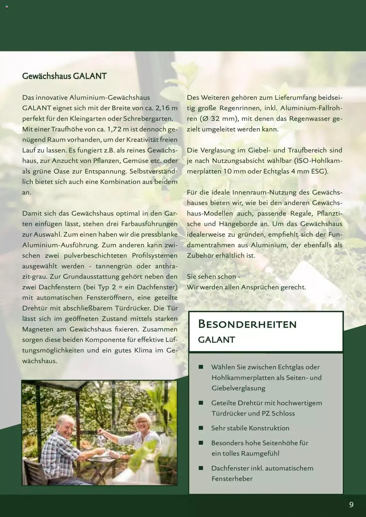 Dehner - KGT Premium Gewächshäuser von 12. Jänner bis 31. Dezember 2023 - Flugblätt seite  9