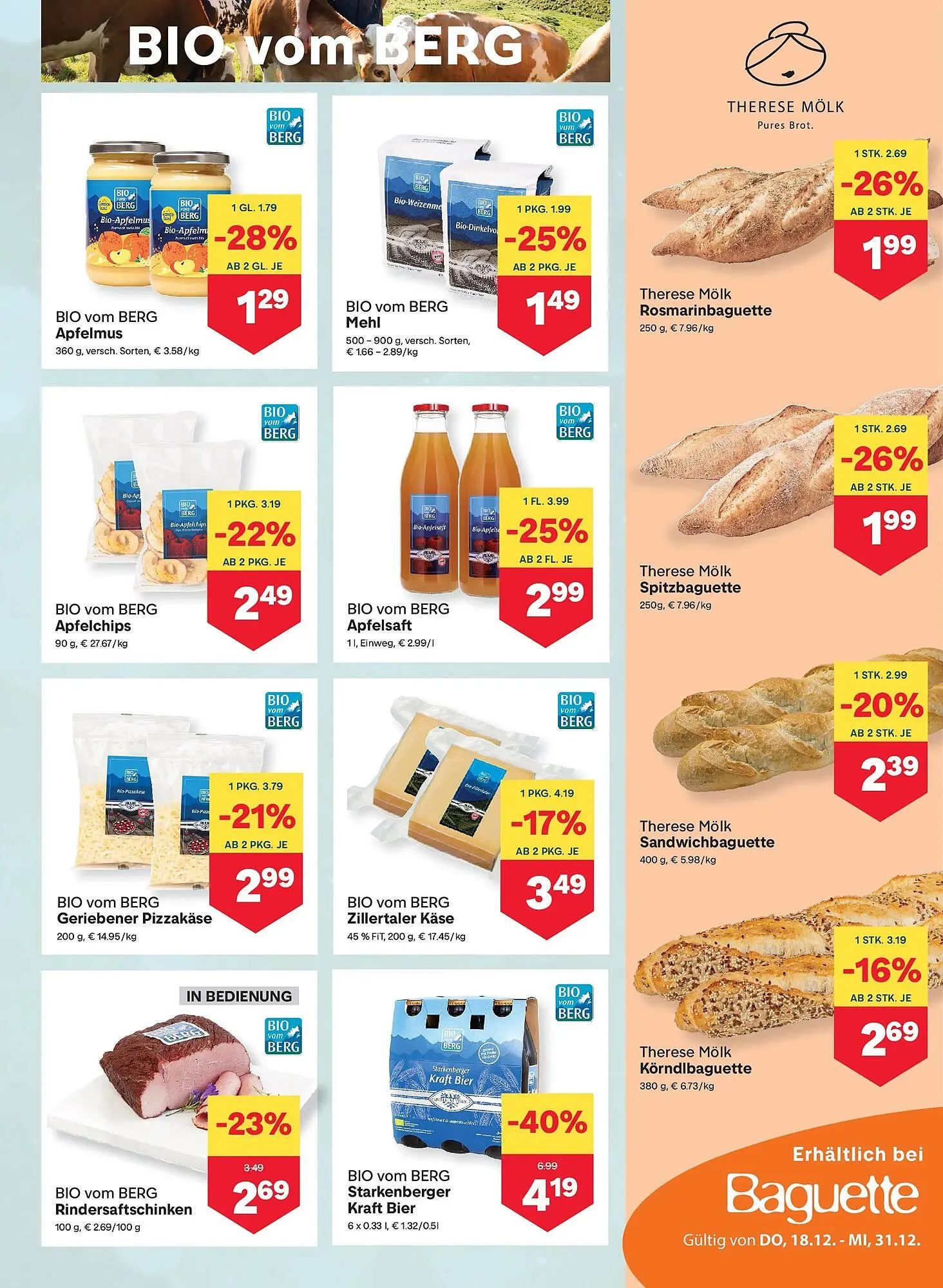 MPreis Flugblatt von 18. Dezember bis 24. Dezember 2025 - Flugblätt seite 3