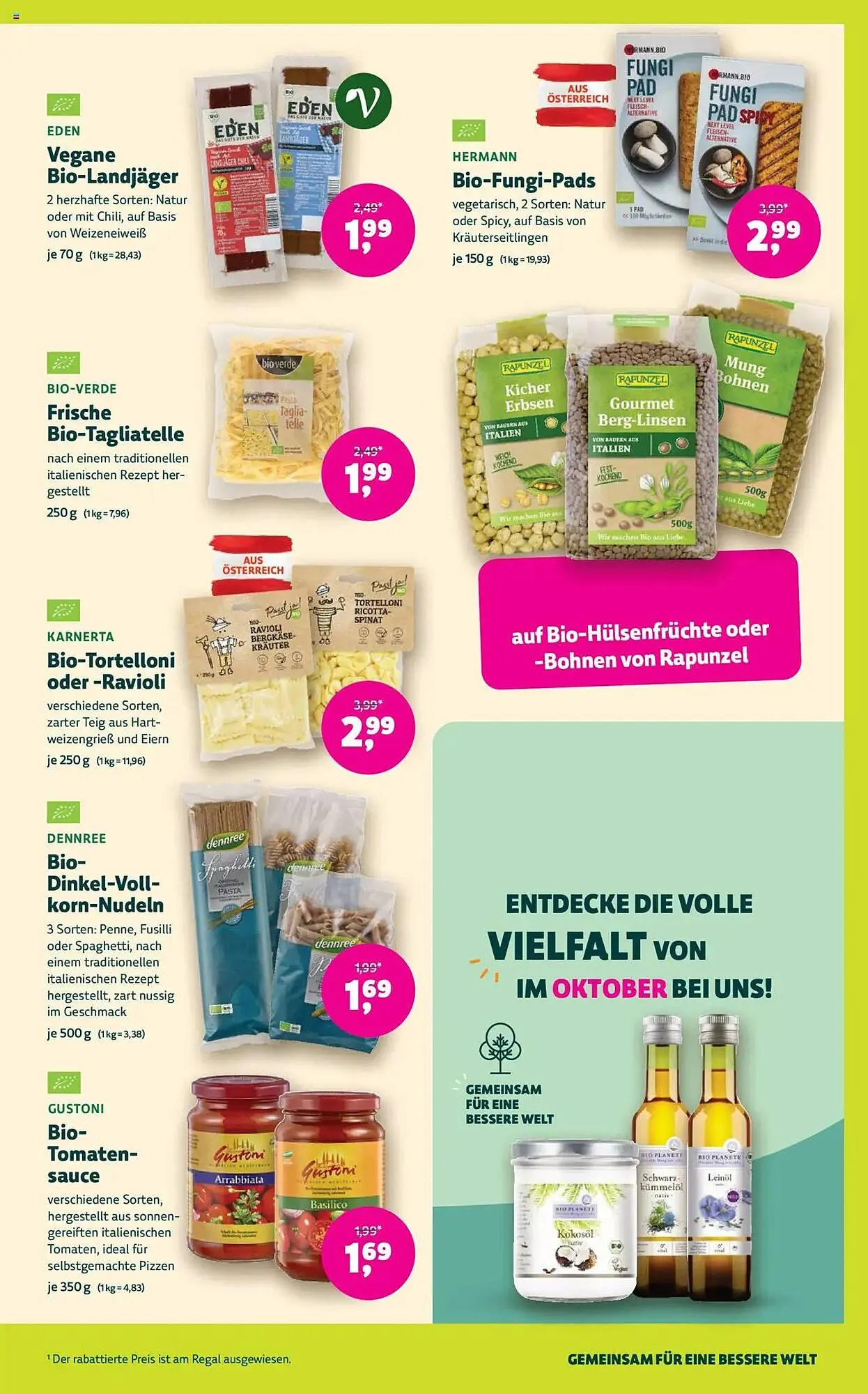 Denn's Biomarkt Flugblatt von 22. Oktober bis 4. November 2025 - Flugblätt seite  7