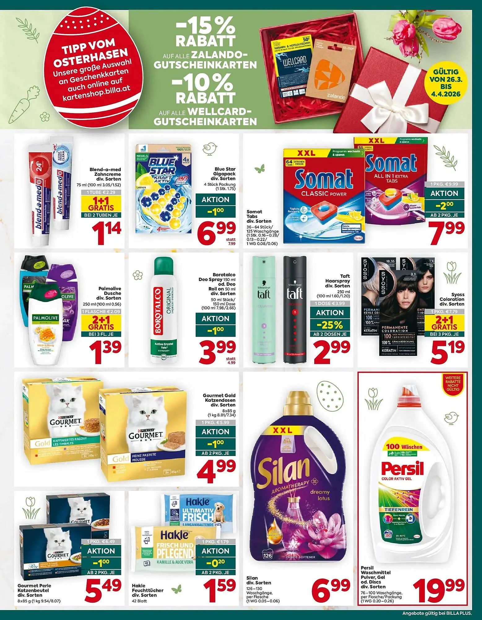 Billa Flugblatt von 26. März bis 4. April 2026 - Flugblätt seite  19