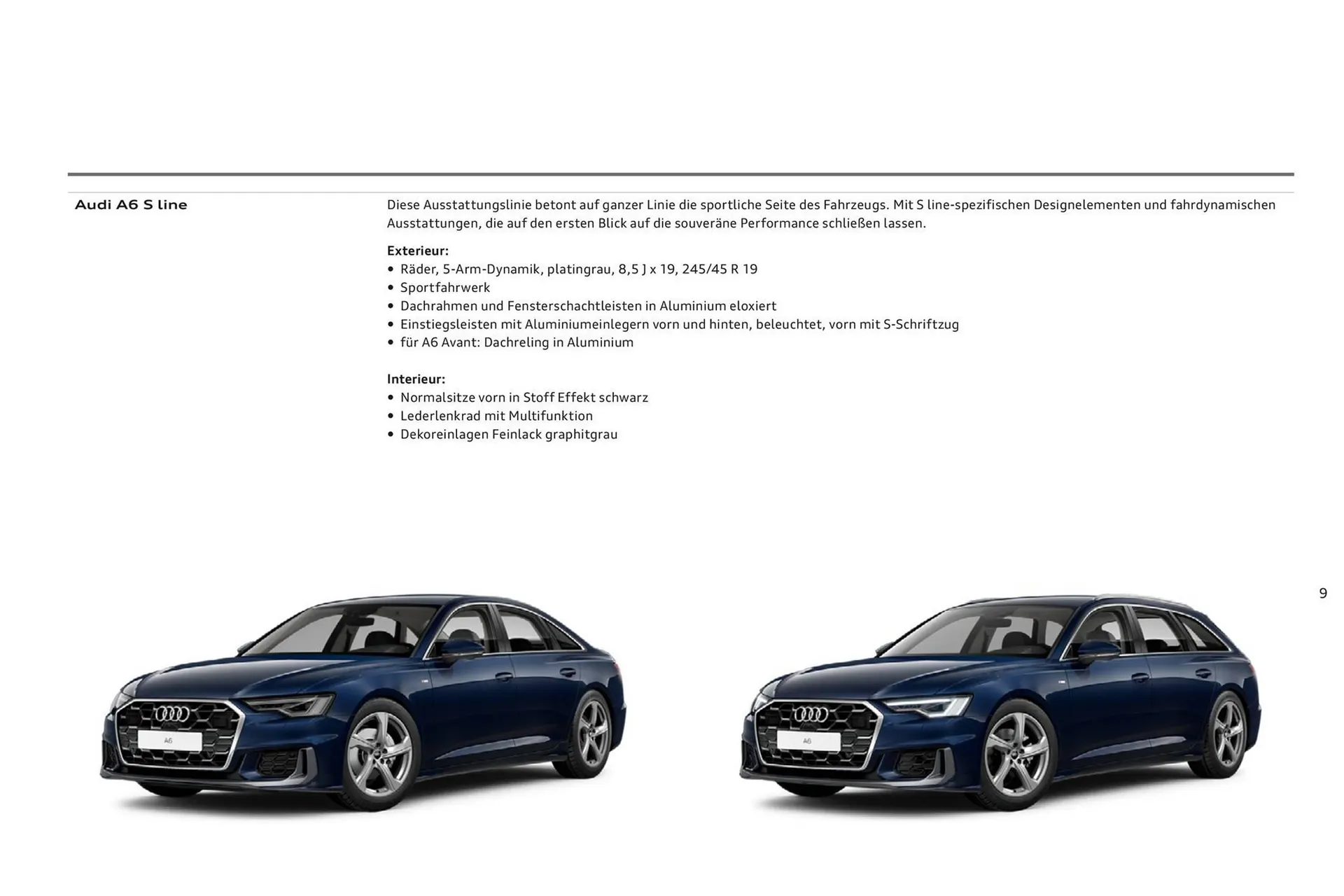 Audi A6 Flugblatt von 2. November bis 2. November 2024 - Flugblätt seite 9
