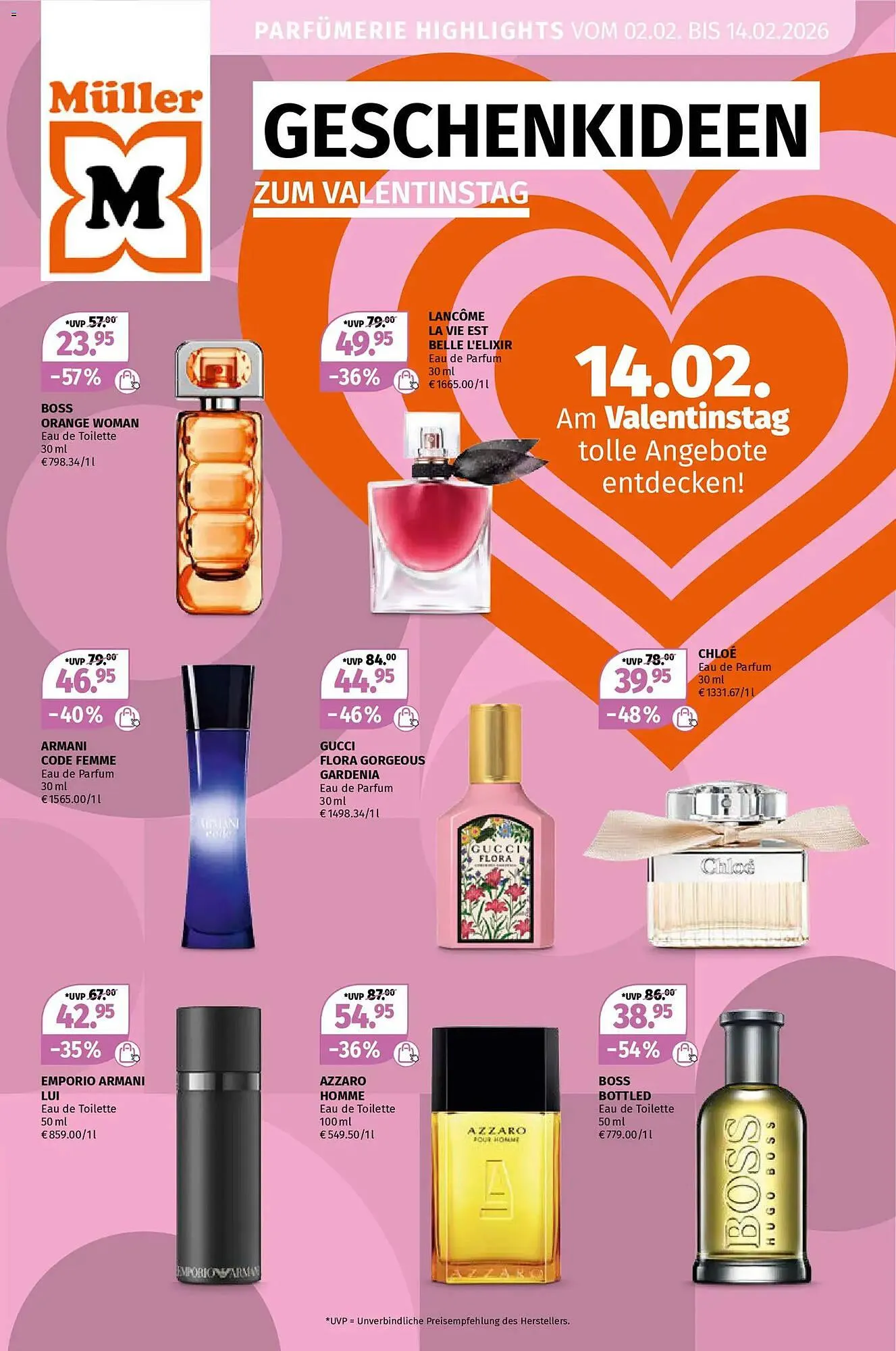 Müller Flugblatt von 2. Februar bis 14. Februar 2026 - Flugblätt seite  1