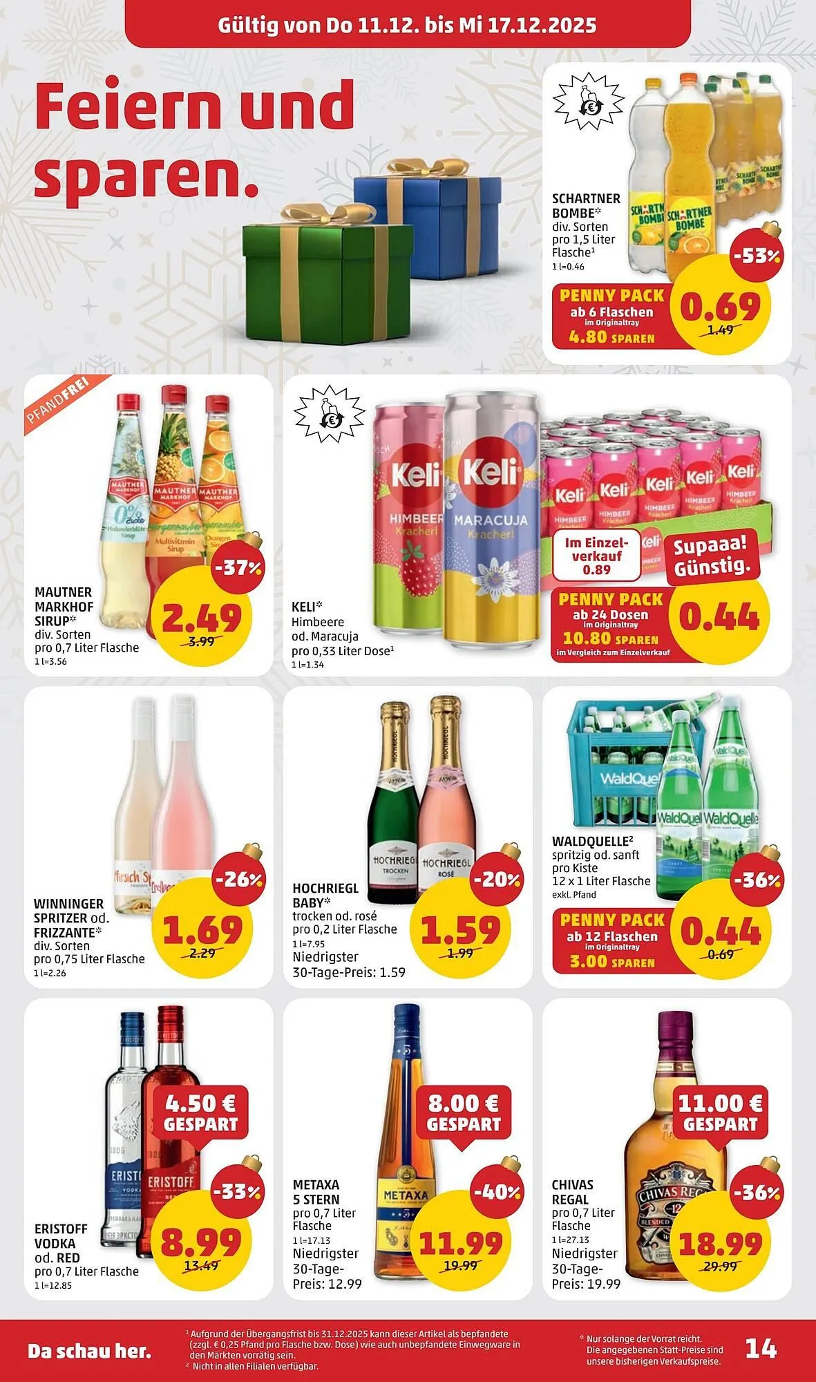 PENNY Flugblatt von 11. Dezember bis 17. Dezember 2025 - Flugblätt seite 14