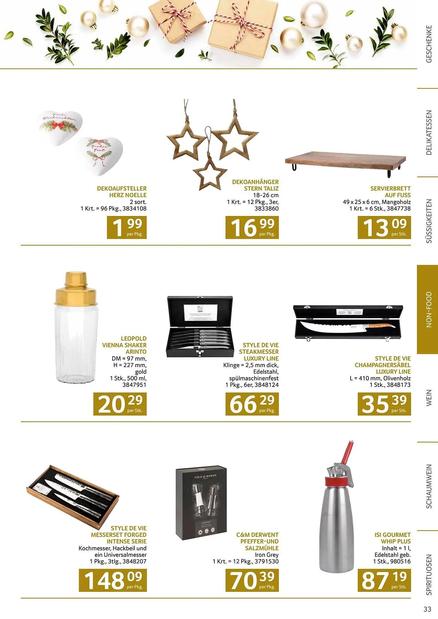 Transgourmet Flugblatt von 13. Oktober bis 24. Dezember 2025 - Flugblätt seite  33