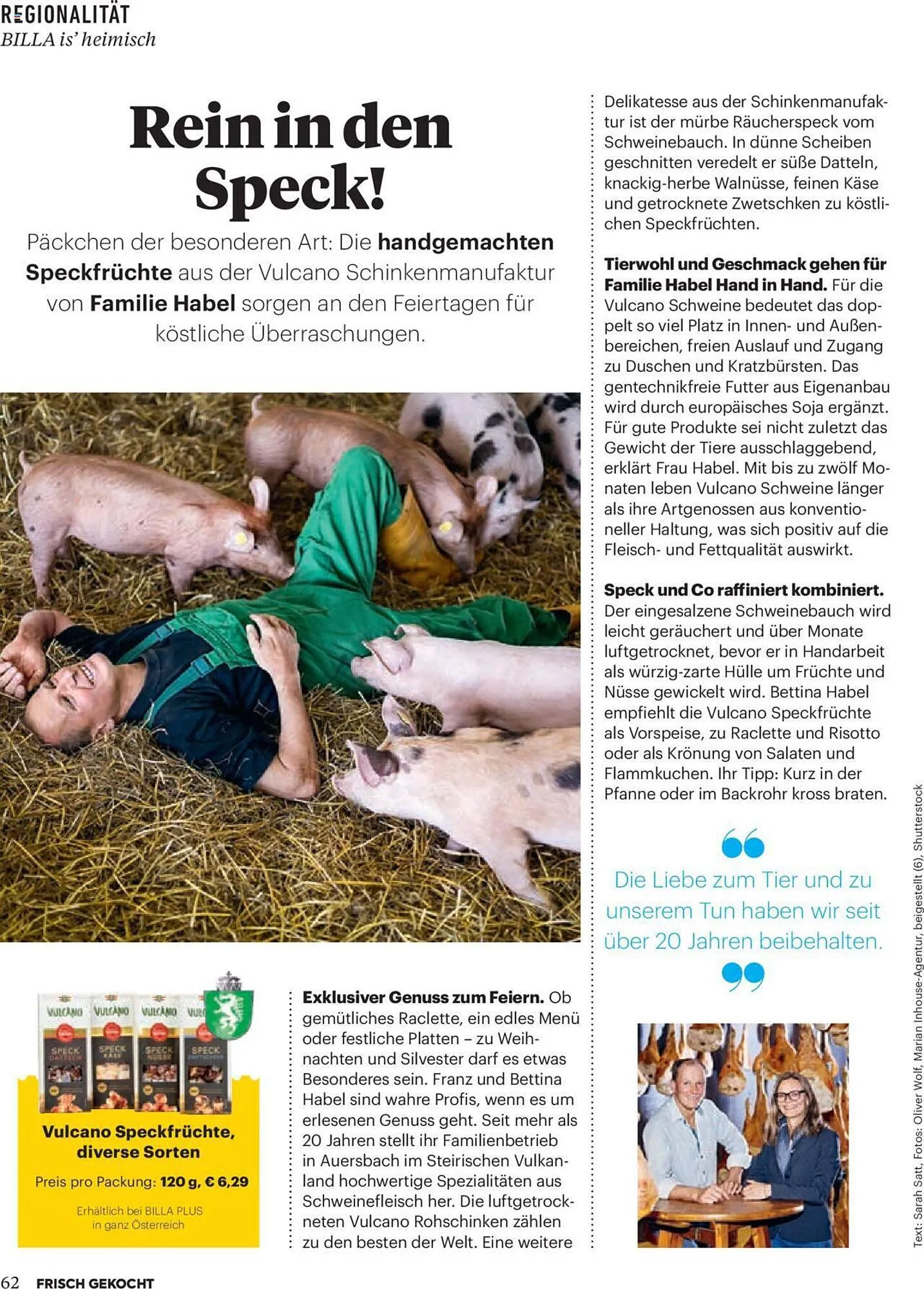 Billa Flugblatt von 1. Dezember bis 31. Dezember 2023 - Flugblätt seite 62