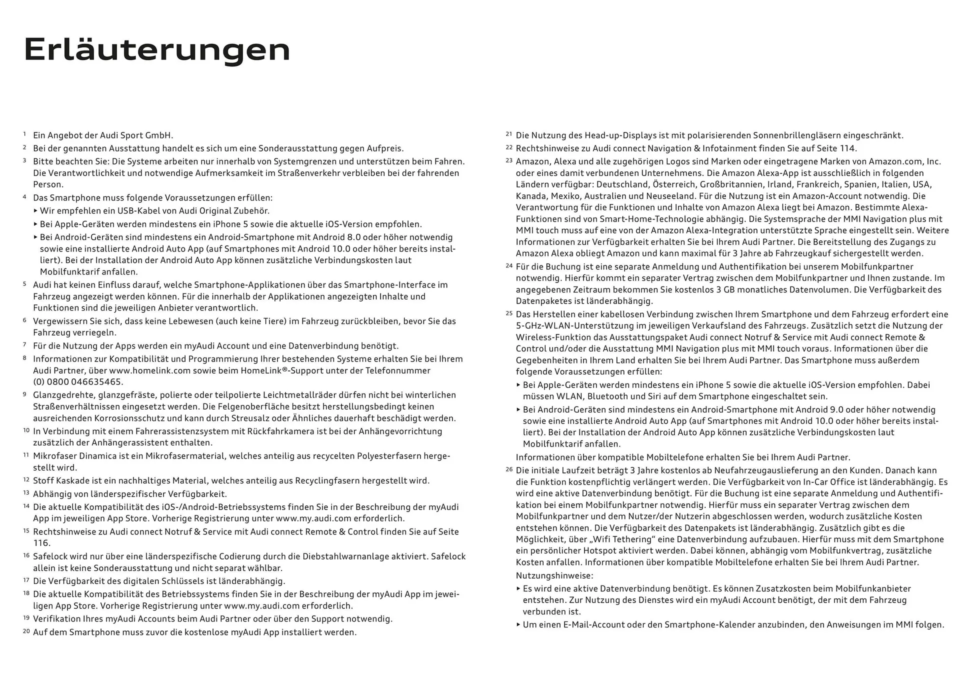 Audi Flugblatt von 20. November bis 22. Juli 2026 - Flugblätt seite  126