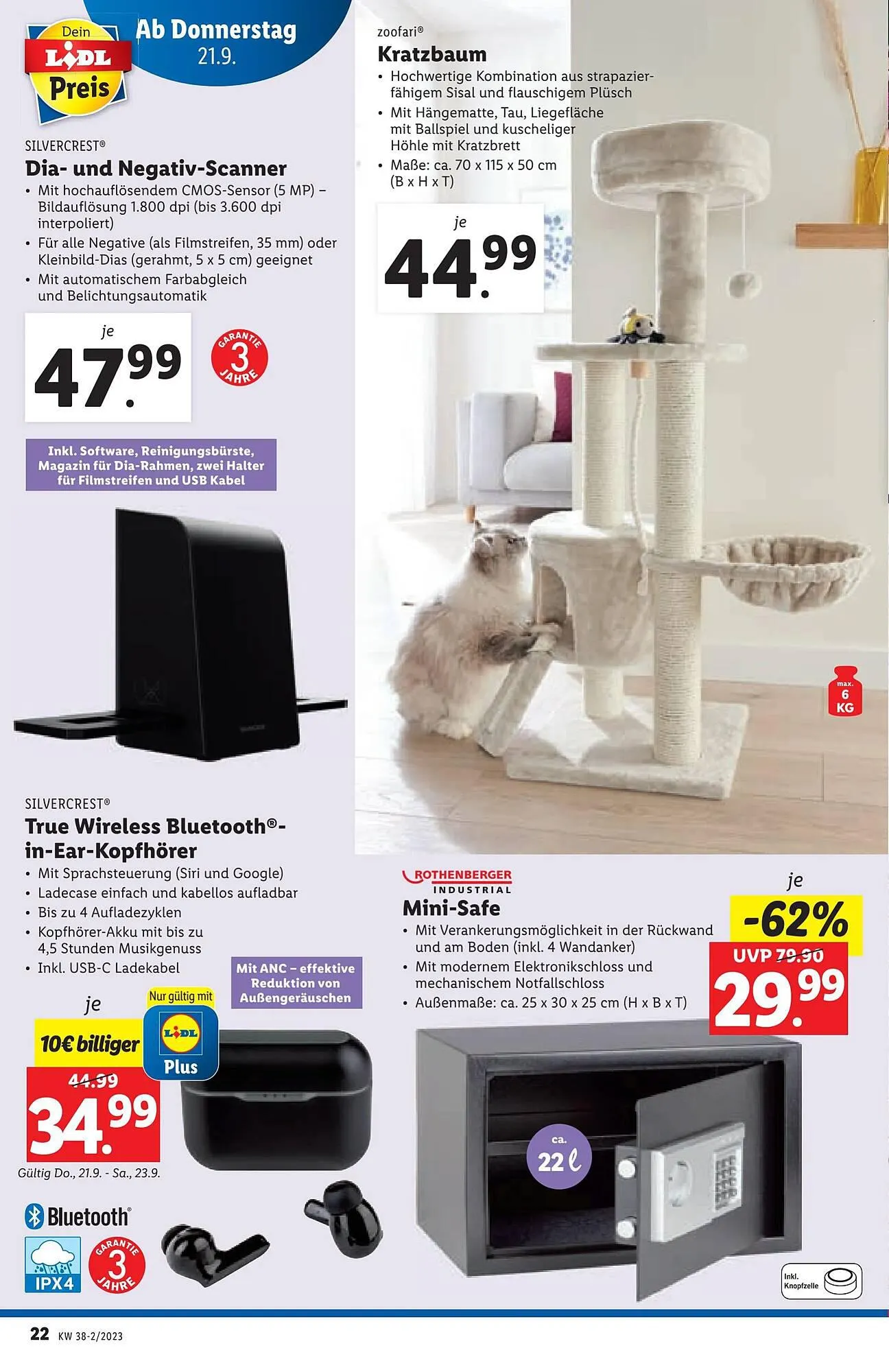 Lidl Flugblatt von 21. September bis 27. September 2023 - Flugblätt seite  22