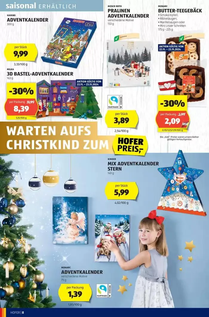 Blättern Sie online im HOFER Flugblatt von 20. November bis 4. Dezember 2024 - Flugblätt seite 10