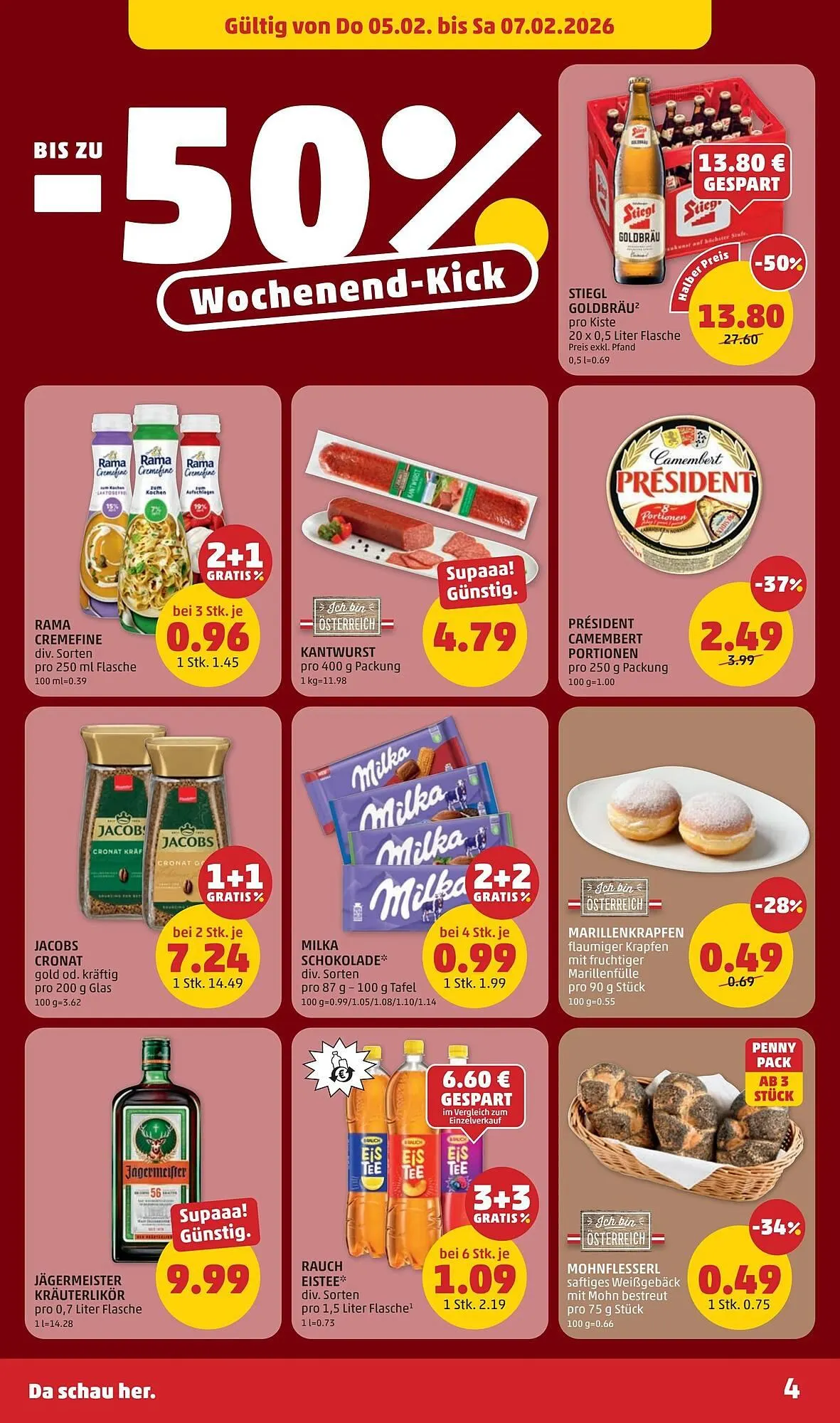 PENNY Flugblatt von 5. Februar bis 11. Februar 2026 - Flugblätt seite  4