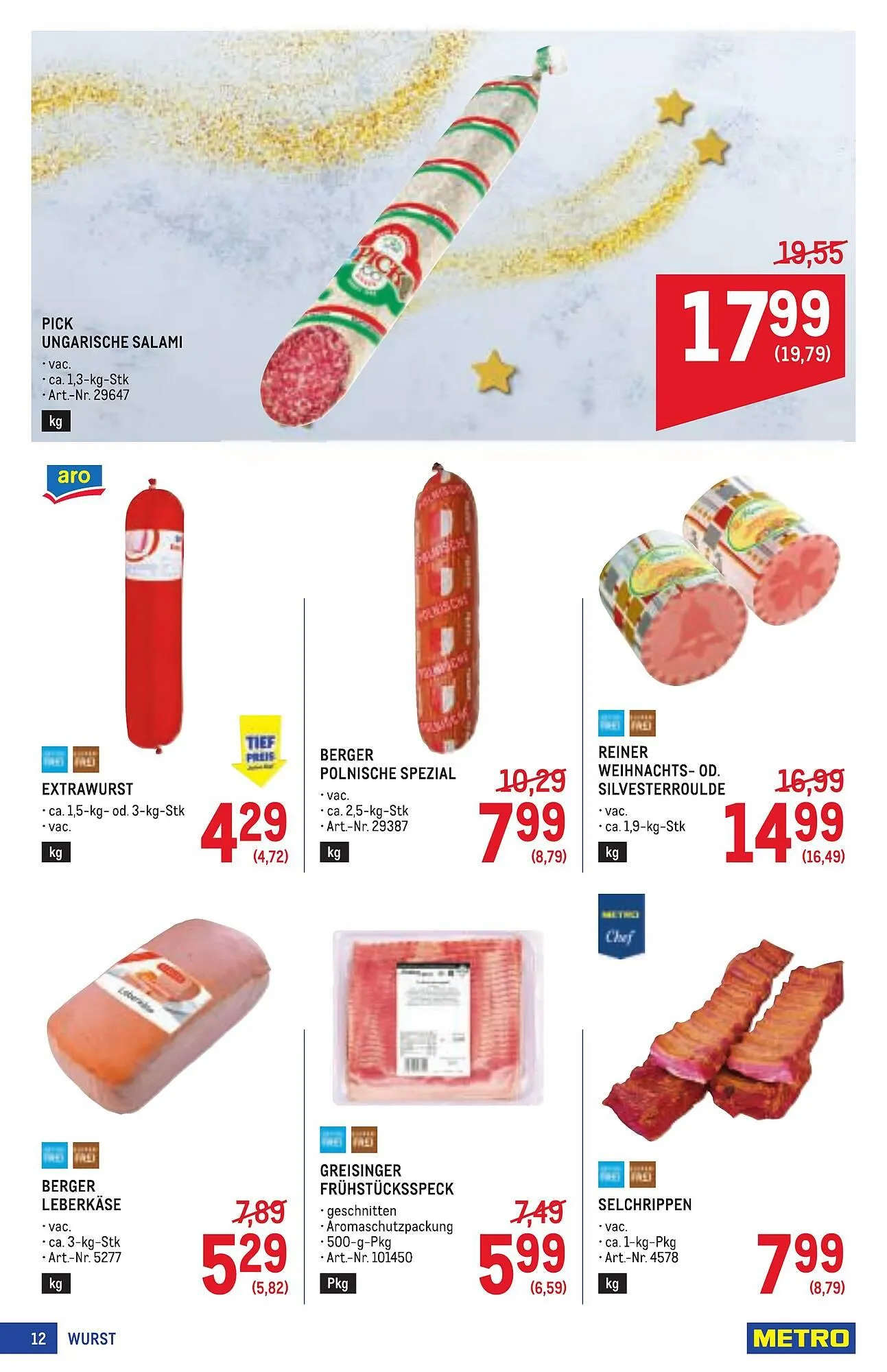 Metro Flugblatt von 11. Dezember bis 7. Jänner 2026 - Flugblätt seite  12