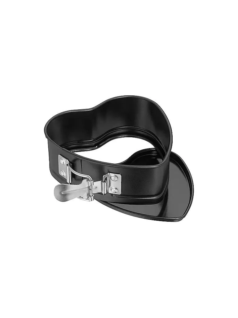 Mini Herz-Springform 11cm Anthrazit