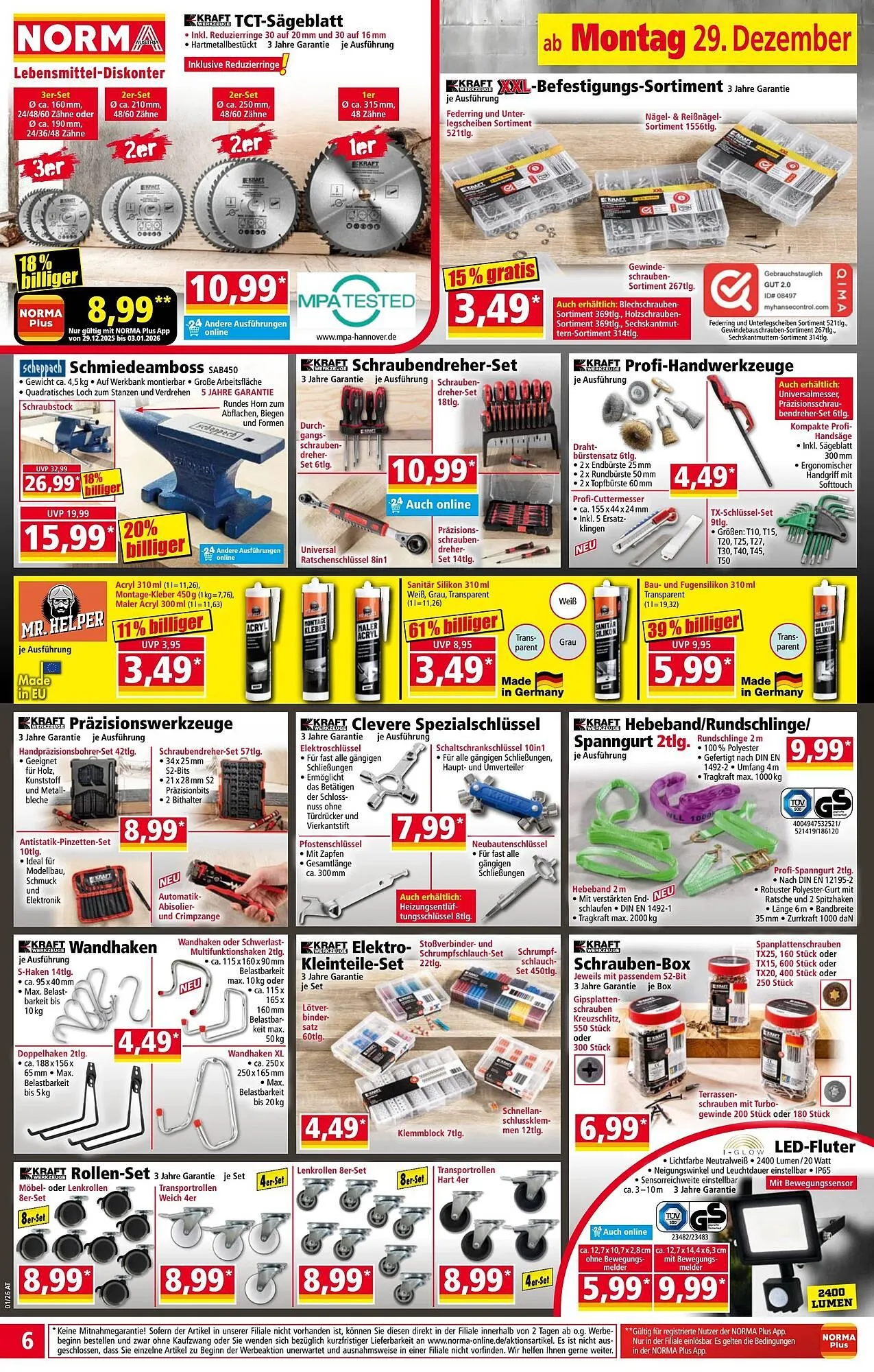 Norma Prospekt von 29. Dezember bis 4. Jänner 2026 - Flugblätt seite  6