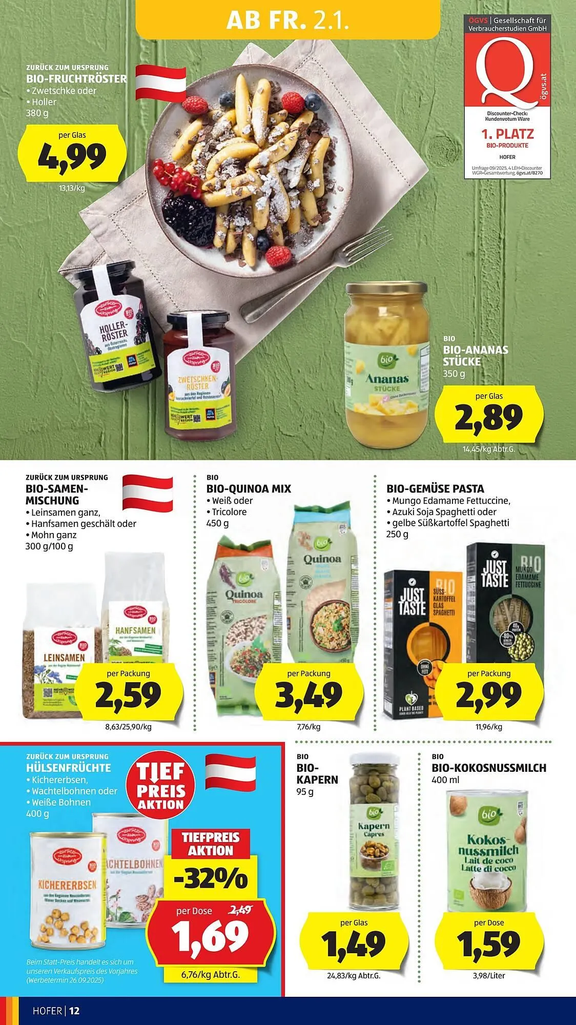 Hofer Flugblatt von 2. Jänner bis 9. Jänner 2026 - Flugblätt seite  14