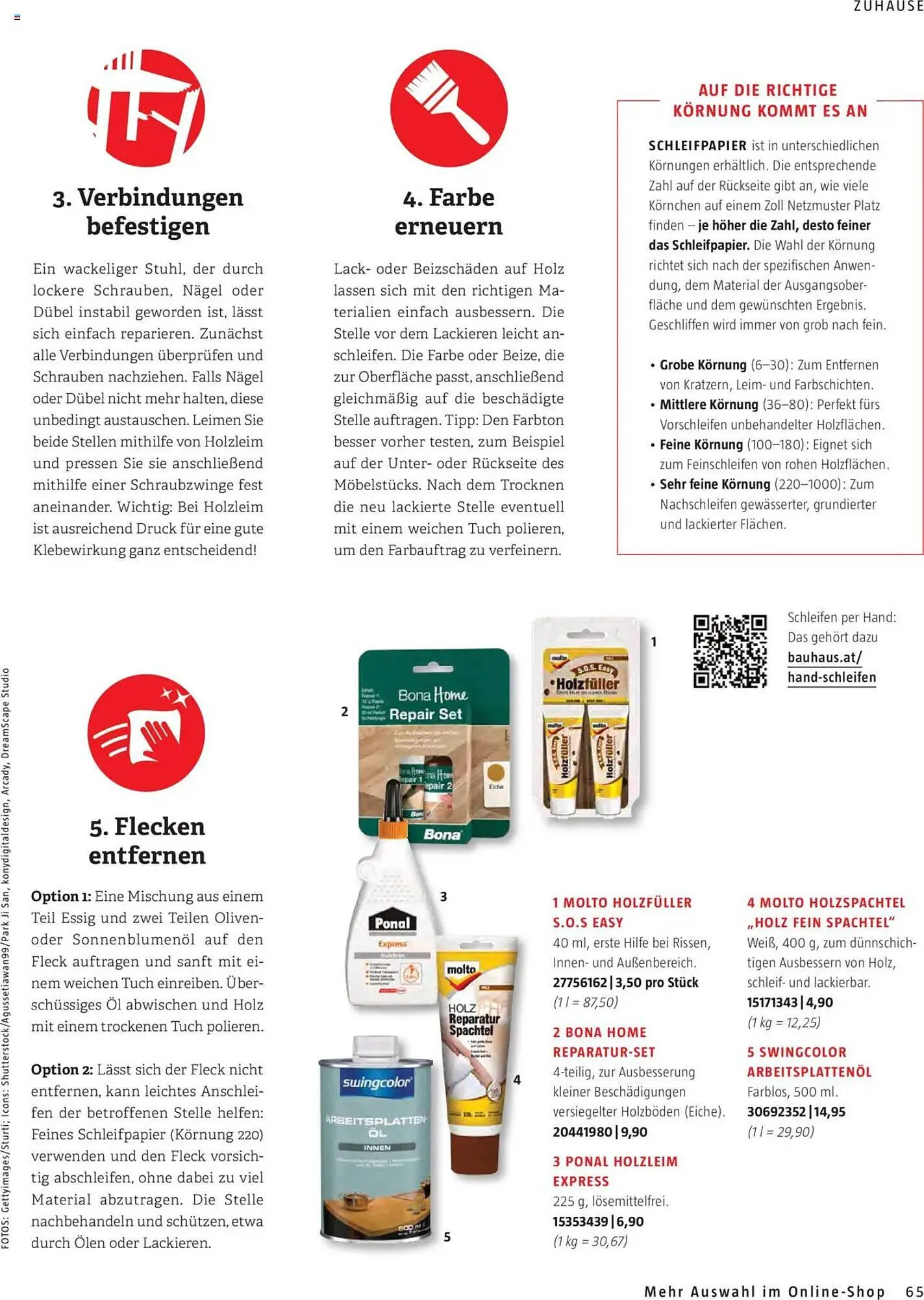 Bauhaus Flugblatt von 1. Oktober bis 31. März 2026 - Flugblätt seite  65