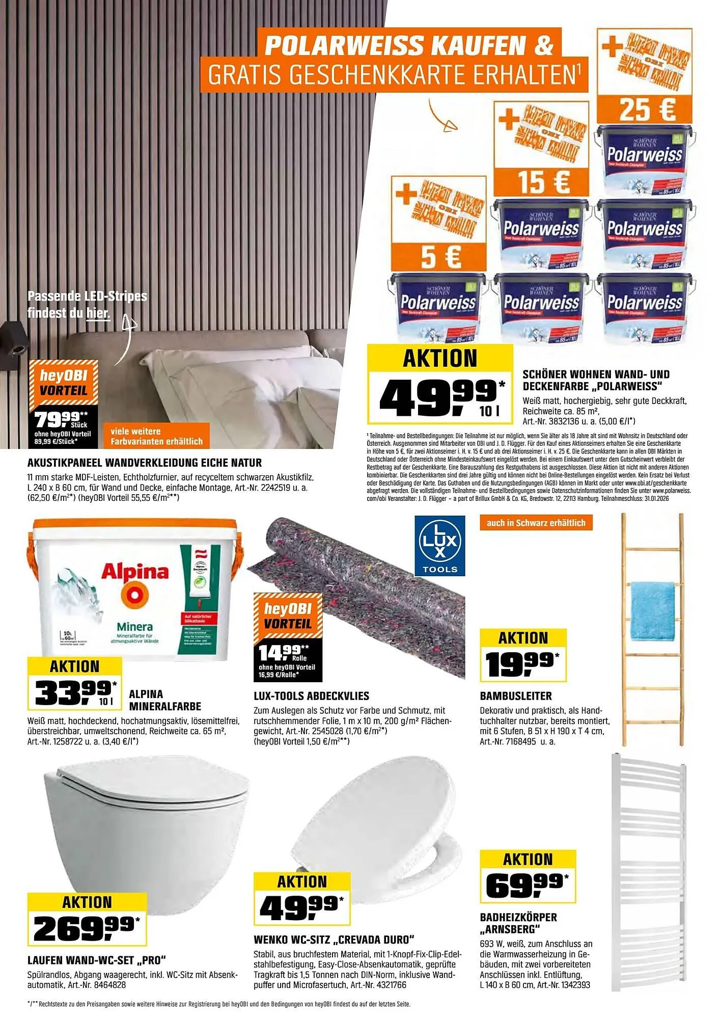 OBI Flugblatt von 1. November bis 13. November 2025 - Flugblätt seite 20