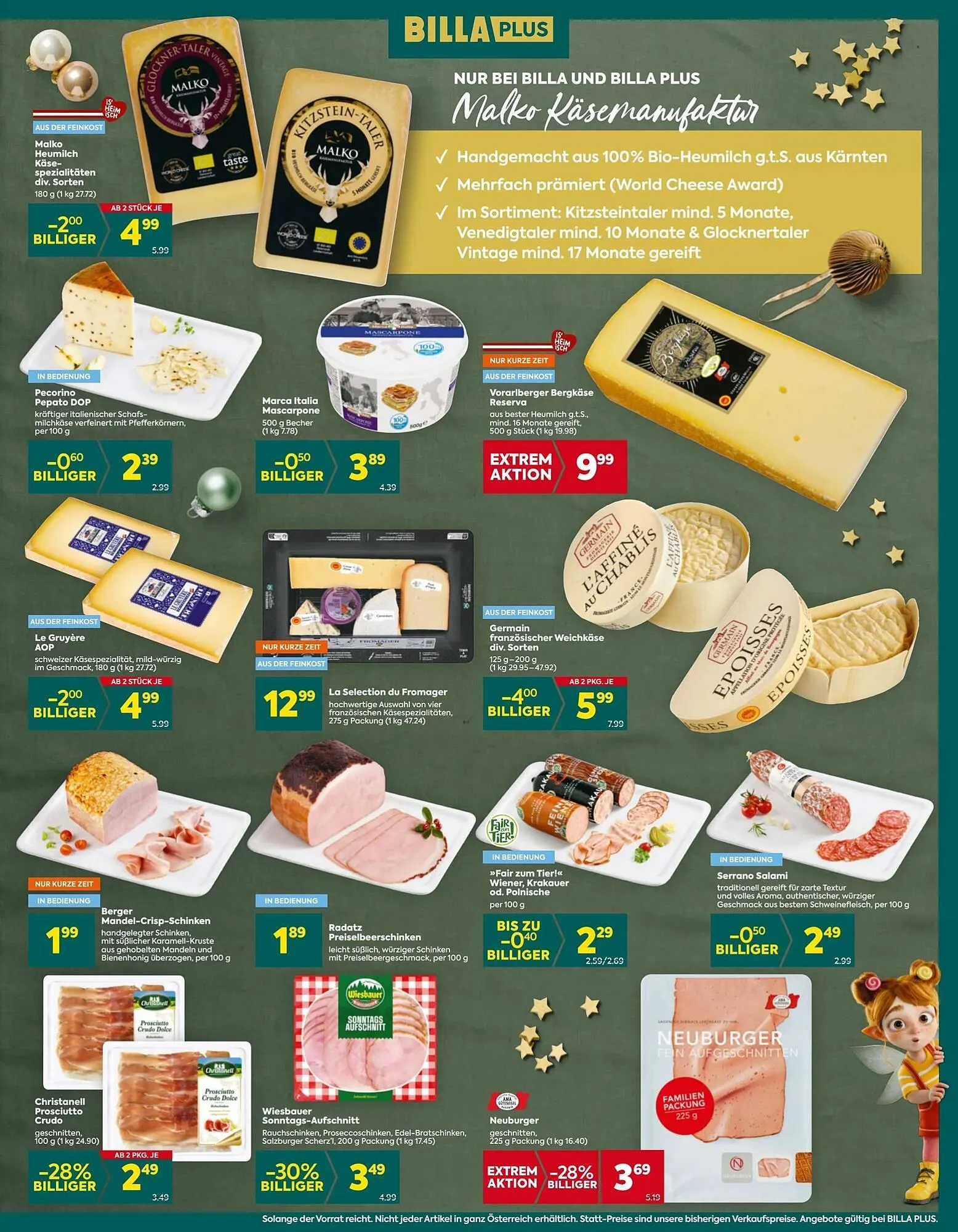 Billa Flugblatt von 18. Dezember bis 24. Dezember 2025 - Flugblätt seite 12