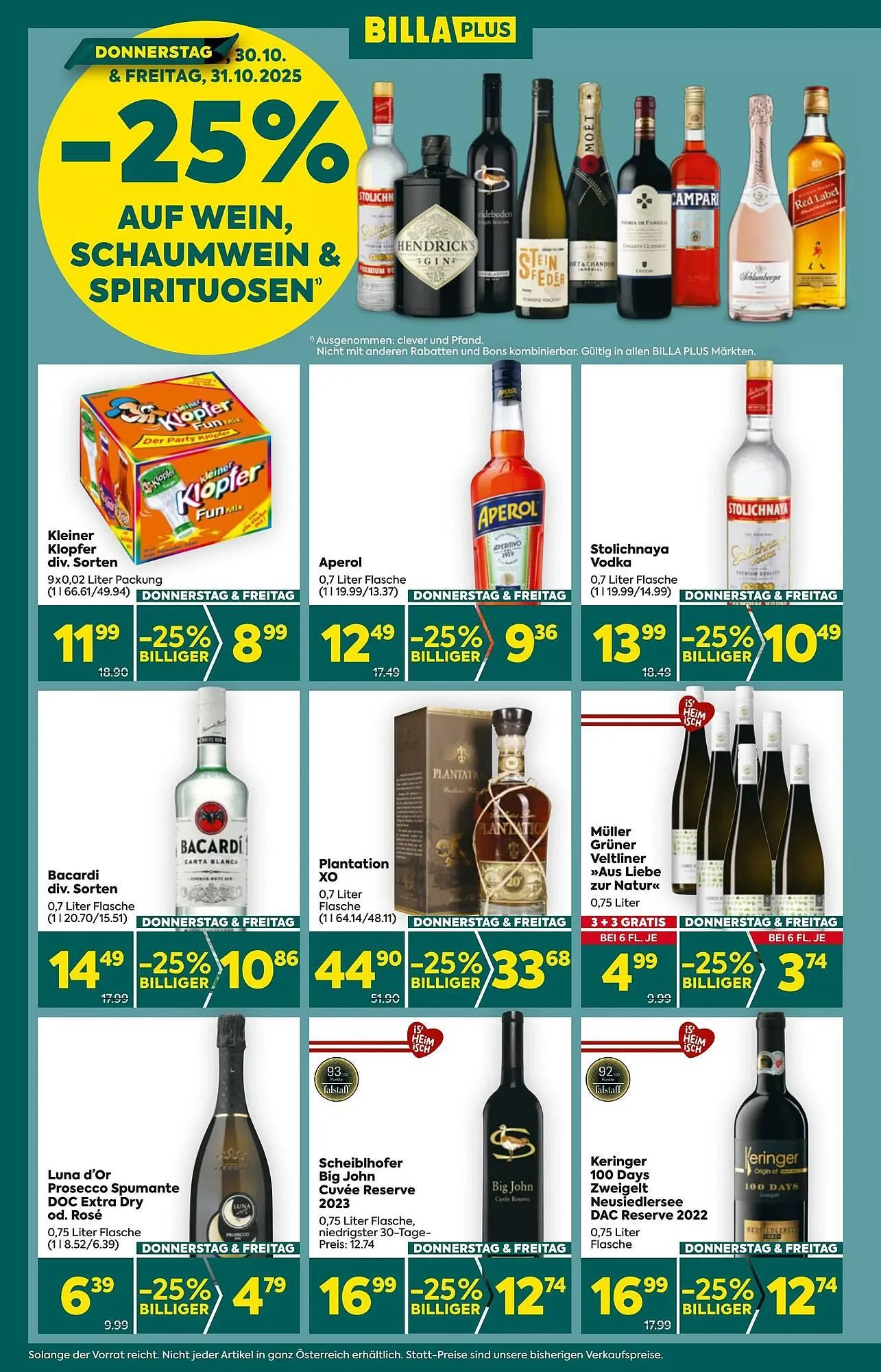 Billa Flugblatt von 30. Oktober bis 6. November 2025 - Flugblätt seite 2