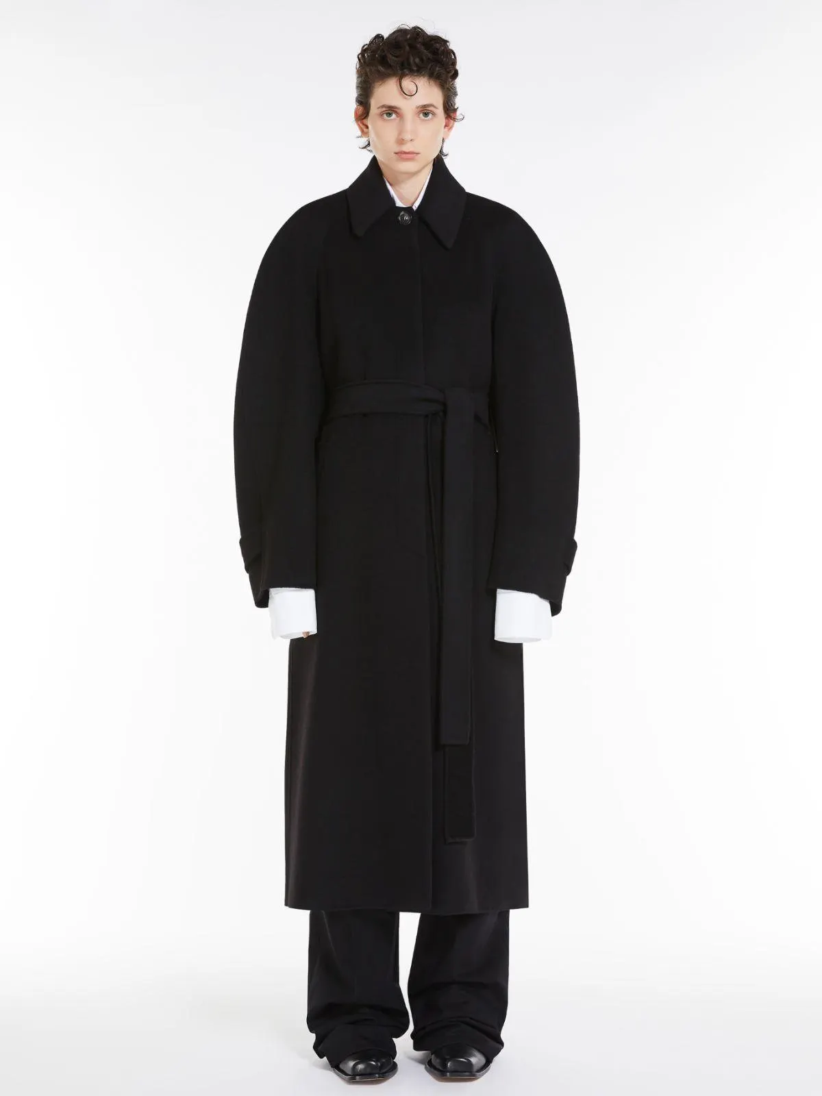 Mantel im Trenchcoat-Stil aus Wolle