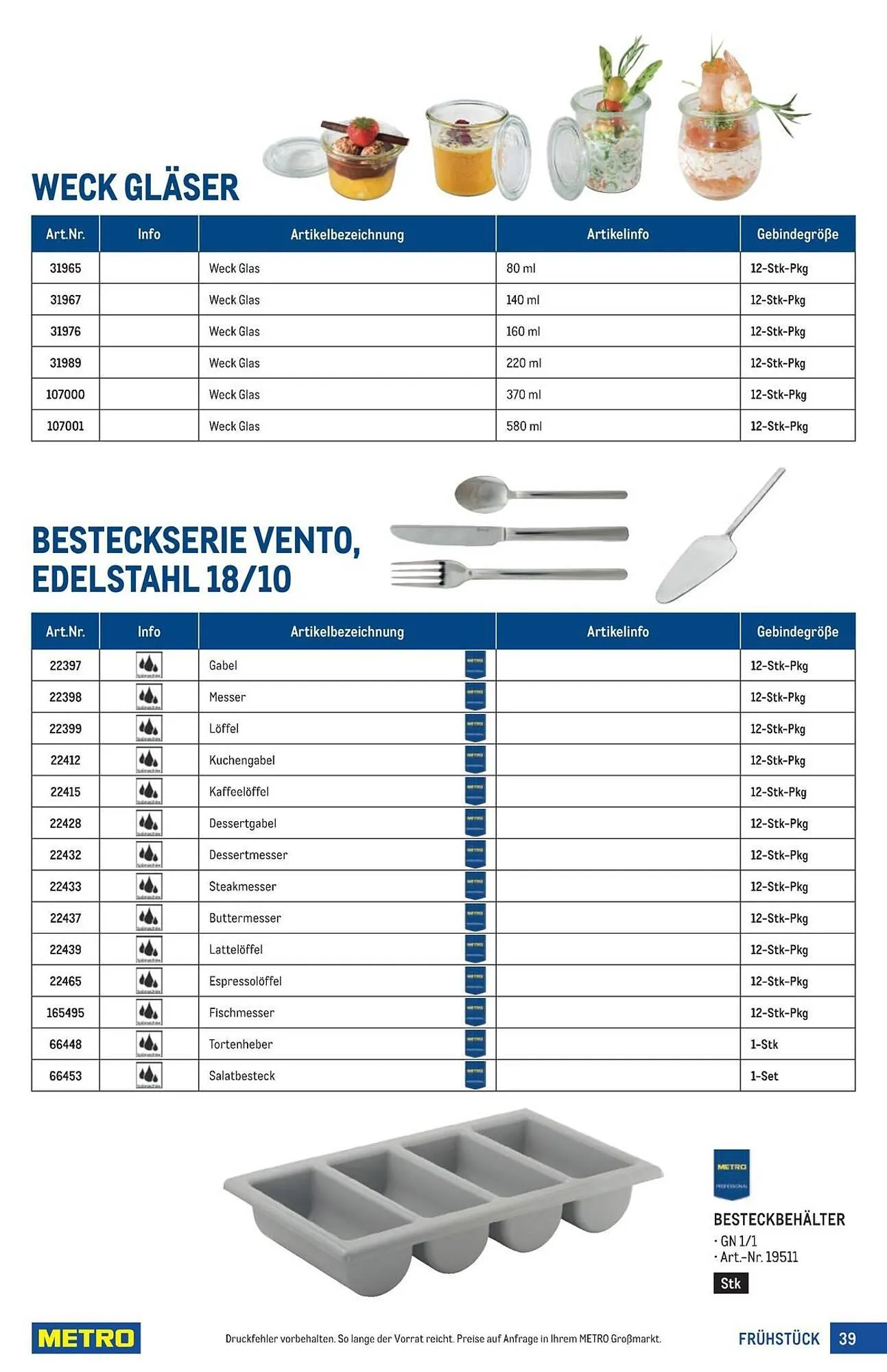 Metro Flugblatt von 18. März bis 1. April 2026 - Flugblätt seite  39