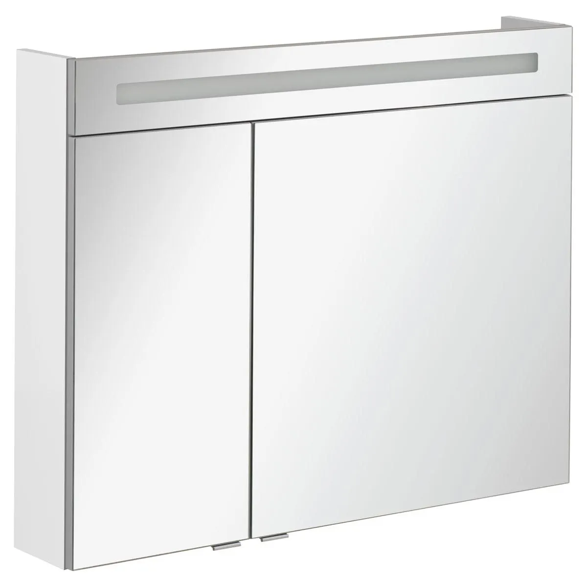 Fackelmann LED-Spiegelschrank B.clever 90 x 71 x 16 cm weiß