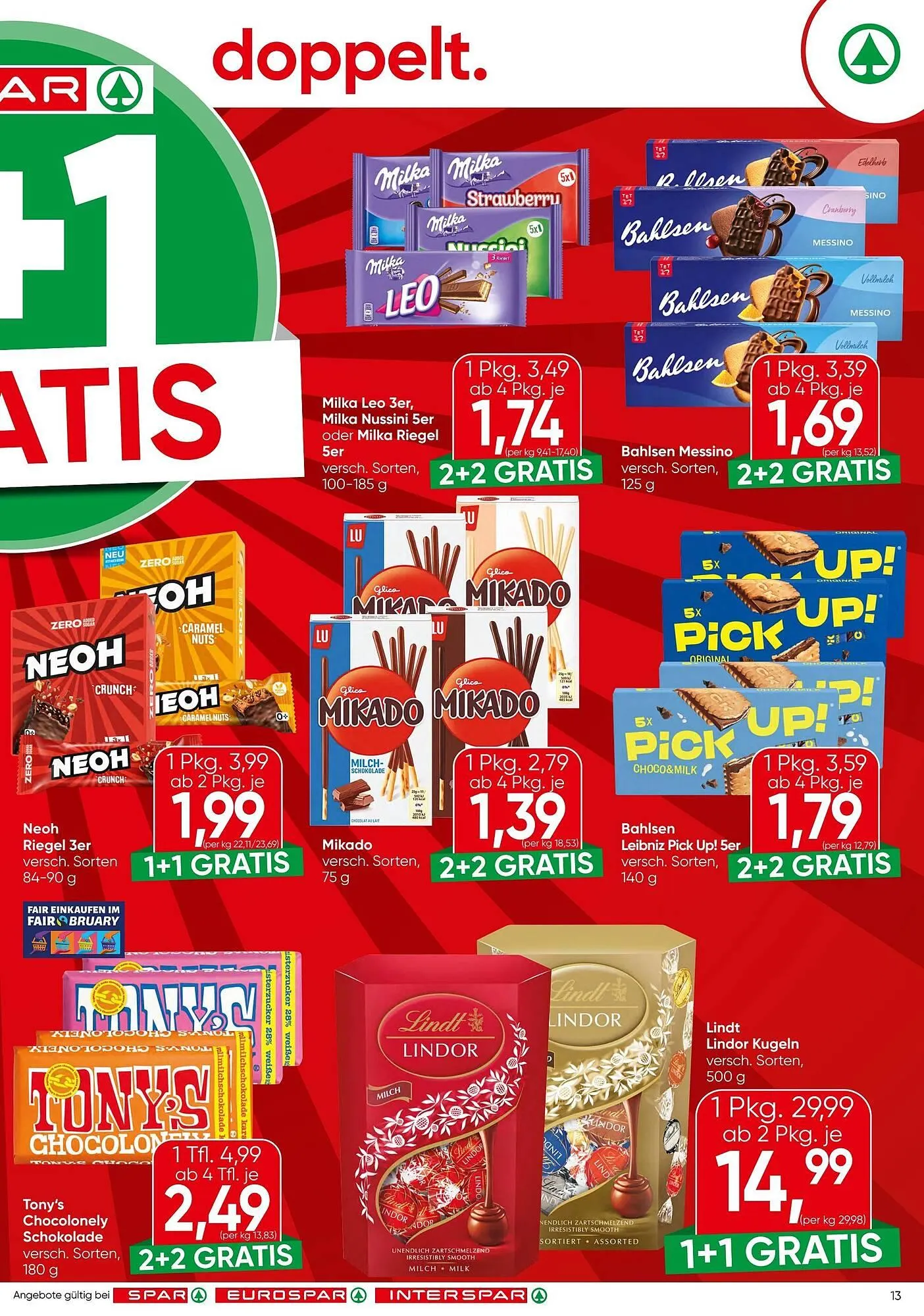 Spar Flugblatt von 12. Februar bis 25. Februar 2026 - Flugblätt seite 13