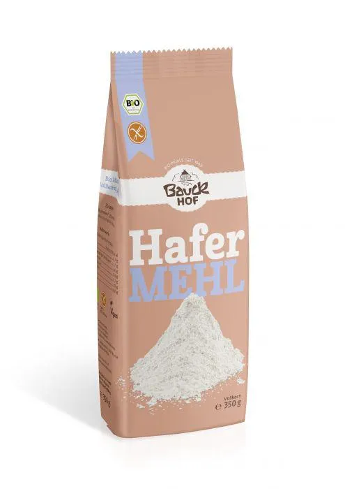 Bauckhof Hafermehl Vollkorn glutenfrei Demeter 350g