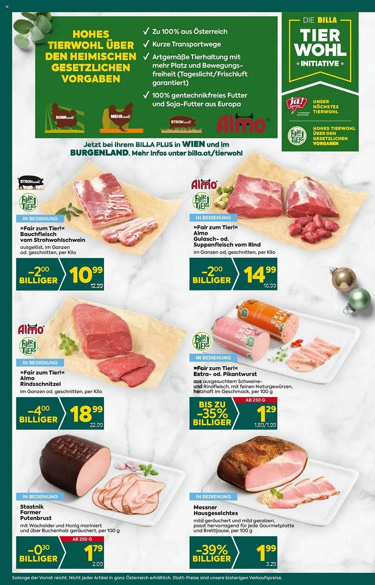 Billa Flugblatt von 7. Dezember bis 13. Dezember 2023 - Flugblätt seite 12