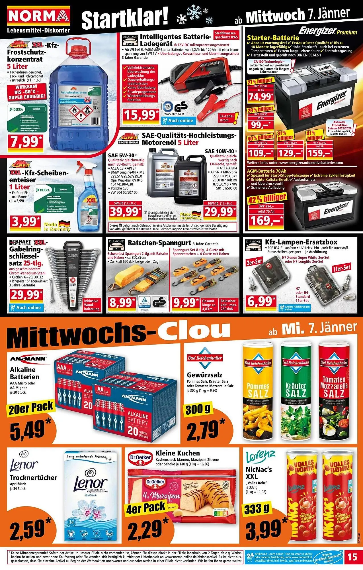 Norma Prospekt von 5. Jänner bis 11. Jänner 2026 - Flugblätt seite  15