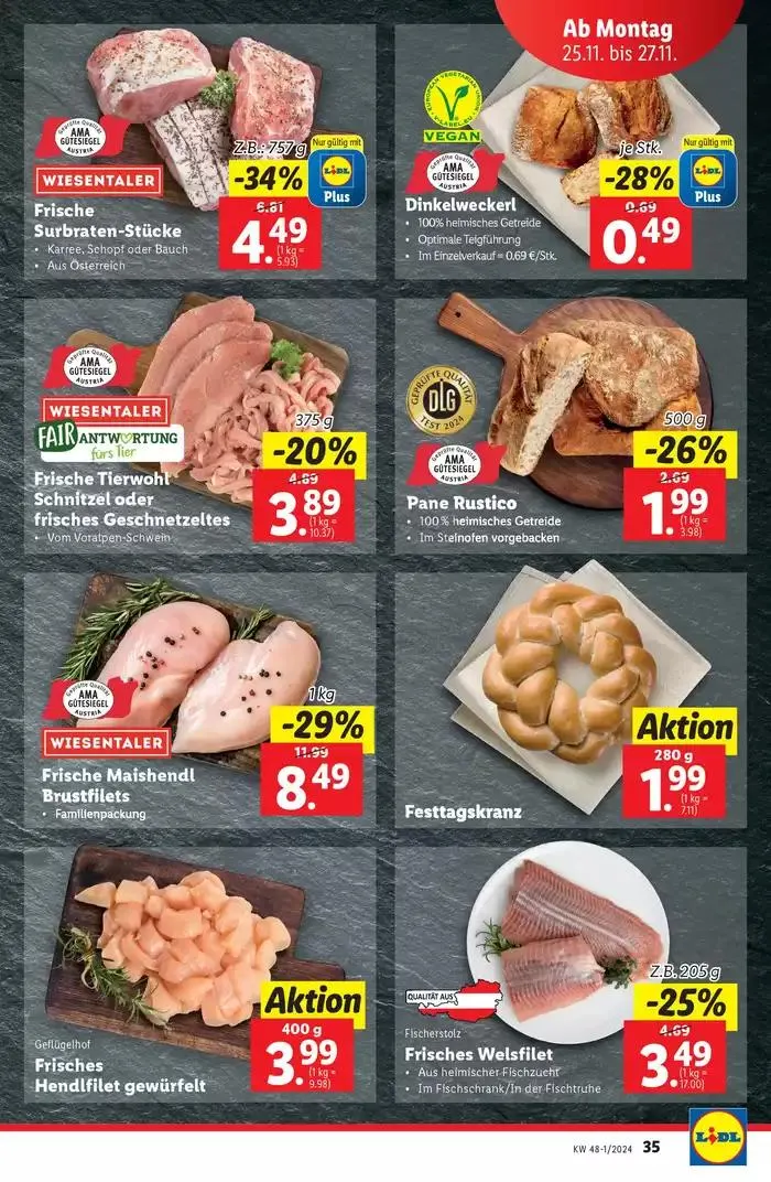 Große Auswahl an Angeboten von 21. November bis 27. November 2024 - Flugblätt seite 37