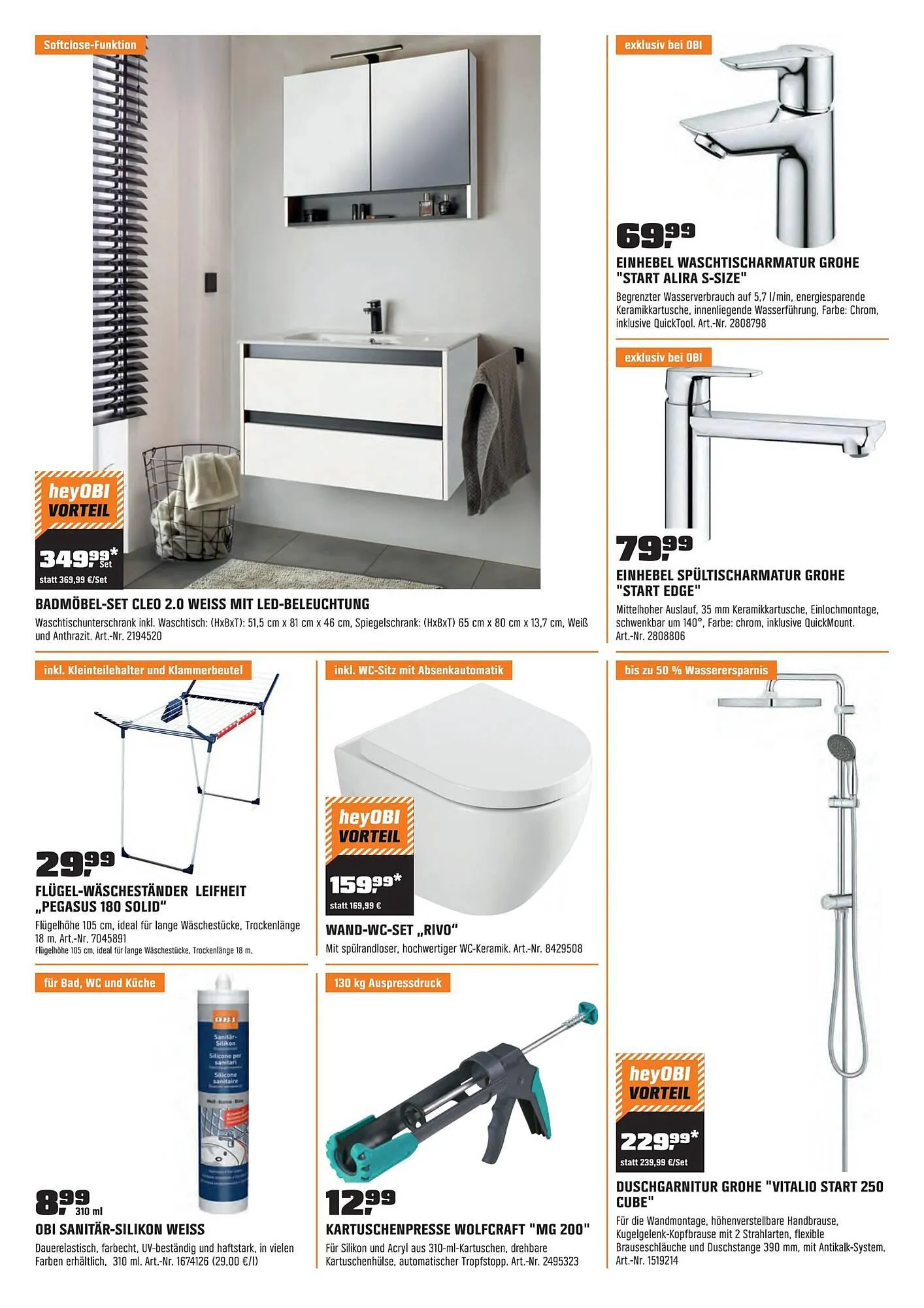 OBI Flugblatt von 30. Juni bis 31. Juli 2023 - Flugblätt seite 10