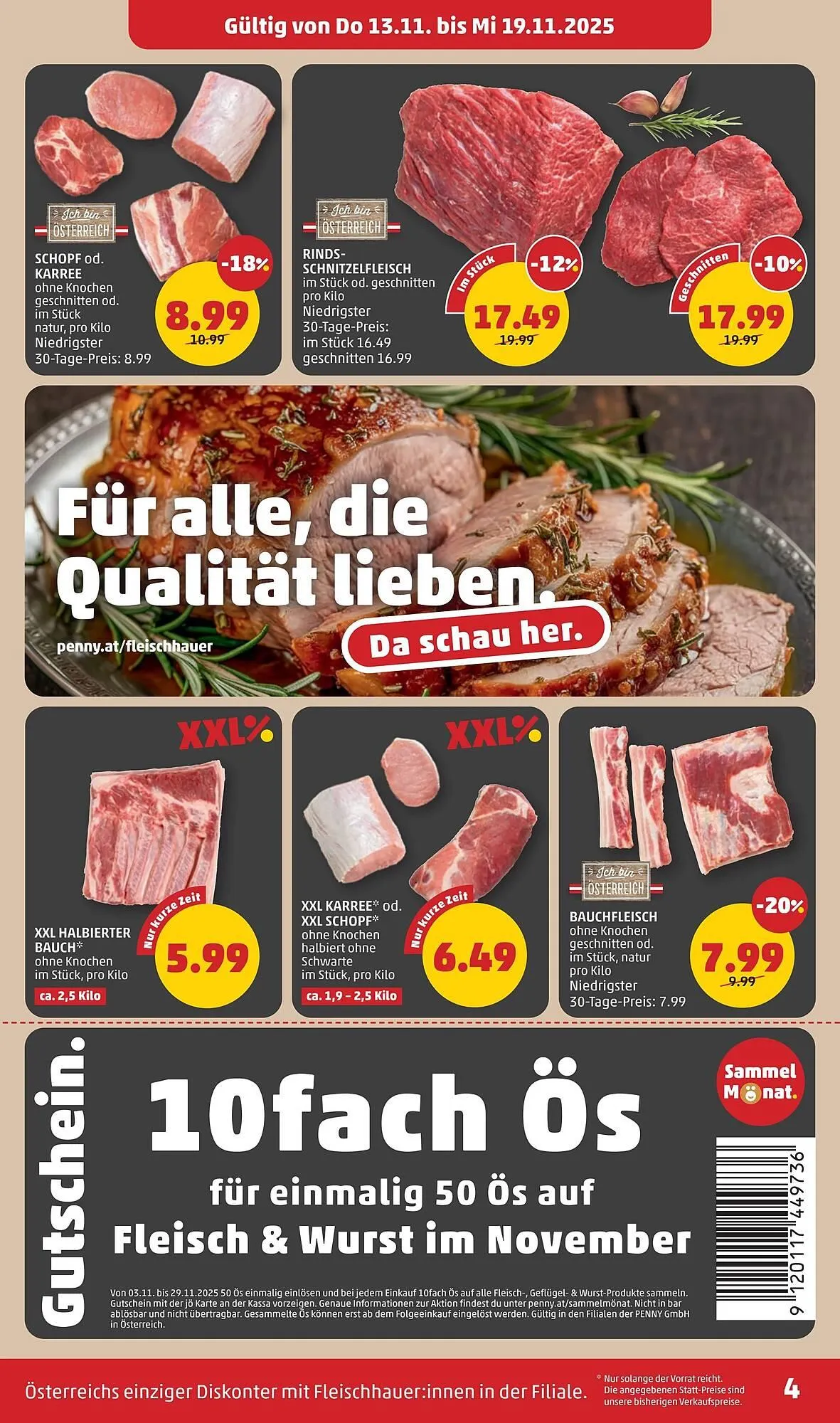 PENNY Flugblatt von 13. November bis 19. November 2025 - Flugblätt seite  4