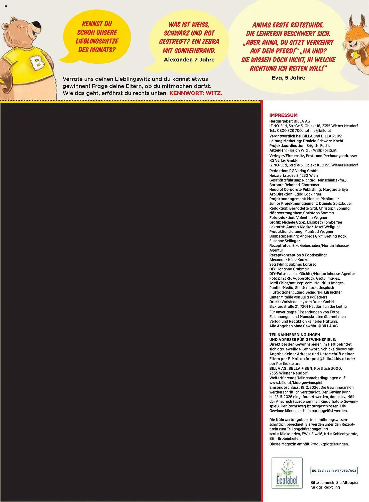 Billa Flugblatt von 1. Dezember bis 28. Februar 2026 - Flugblätt seite  42