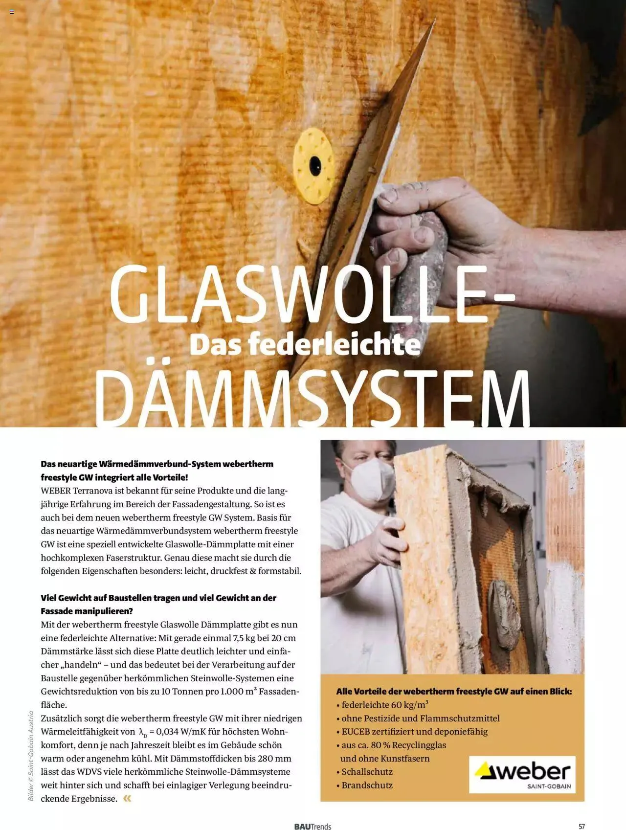 Hagebau Bautrends von 4. April bis 31. Dezember 2024 - Flugblätt seite 57