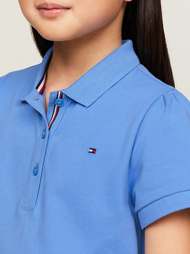 Kurzarm-Polokleid mit Archive-Track-Logo