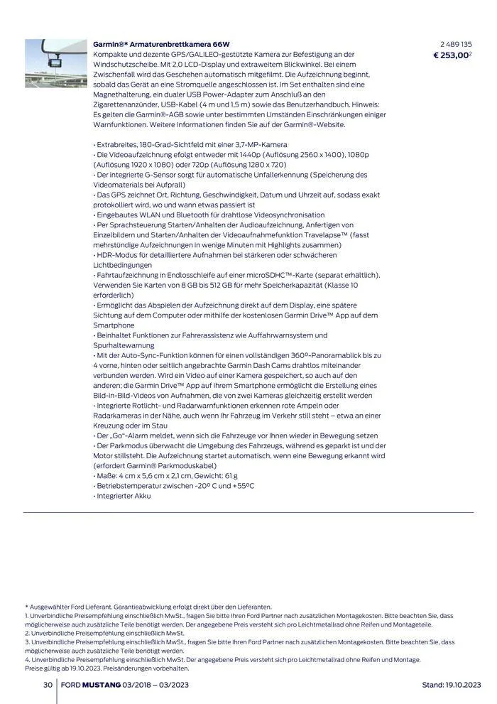 FORD MUSTANG von 2. November bis 2. November 2024 - Flugblätt seite 30