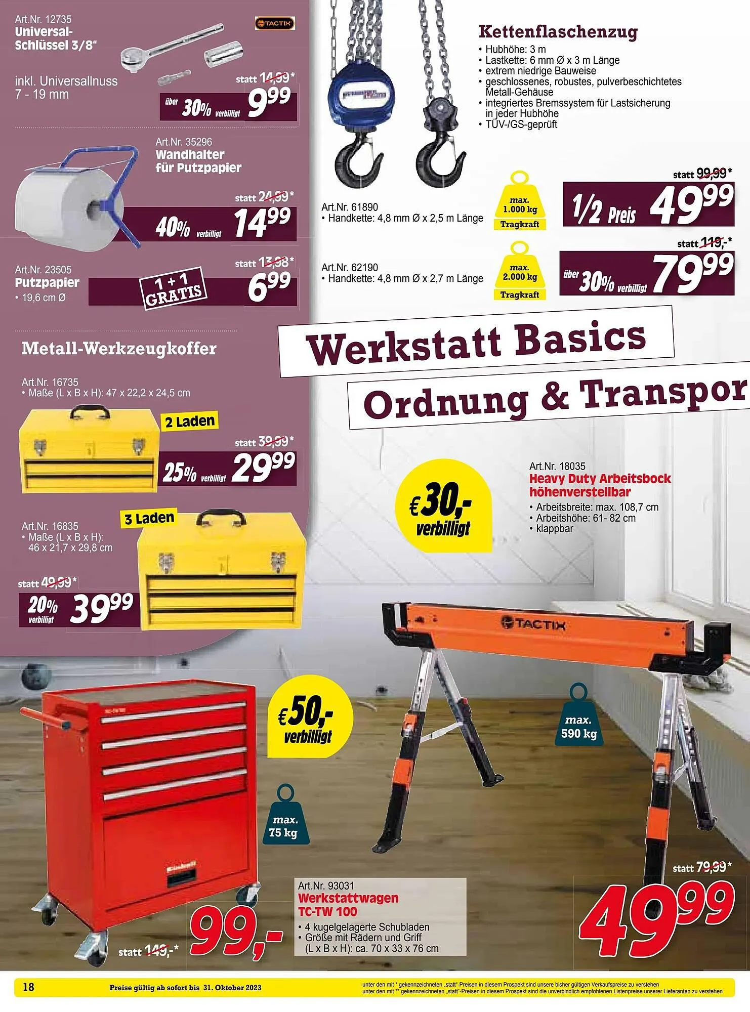 Zgonc Flugblatt von 30. September bis 31. Oktober 2023 - Flugblätt seite 18