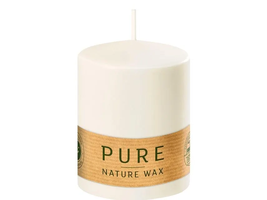 Stumpenkerze Pure - 9/7 cm