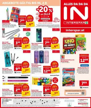 INTERSPAR Flugblatt von 13. August bis 26. August 2026 - Flugblätt seite  20