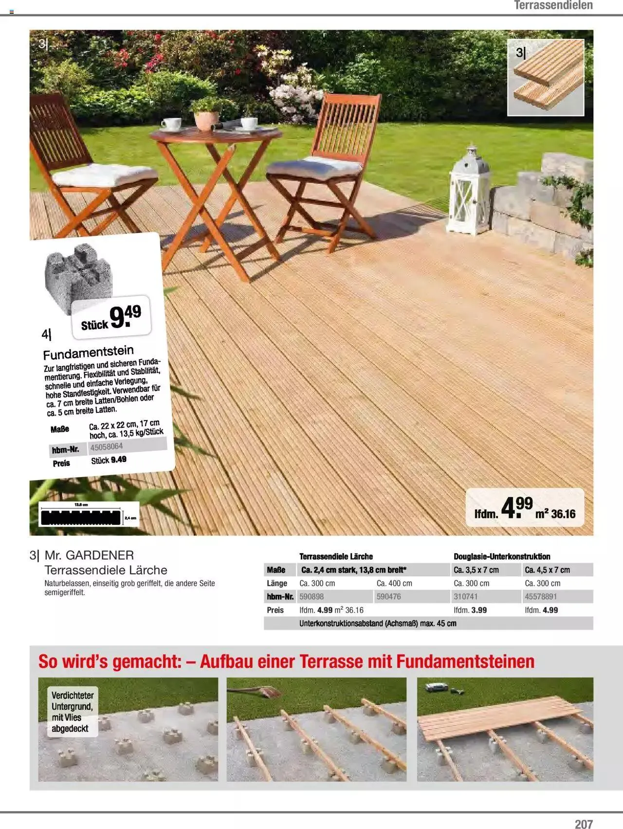 Hagebau Gartenjahr 2023 von 7. März bis 31. Dezember 2023 - Flugblätt seite  207