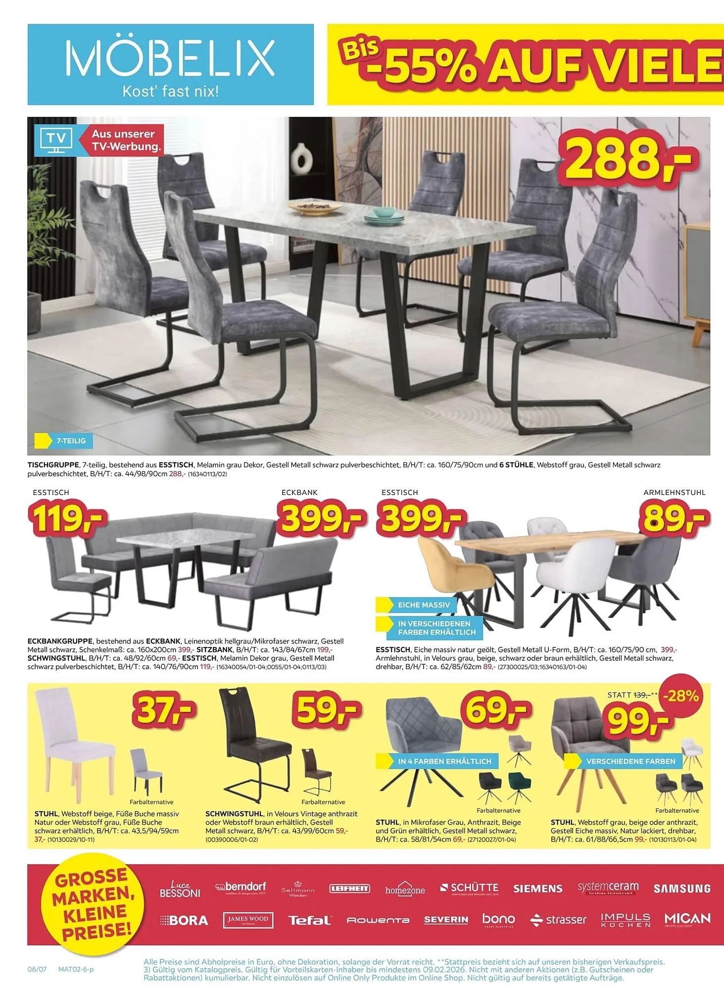 Möbelix Prospekt von 3. Februar bis 9. Februar 2026 - Flugblätt seite  6