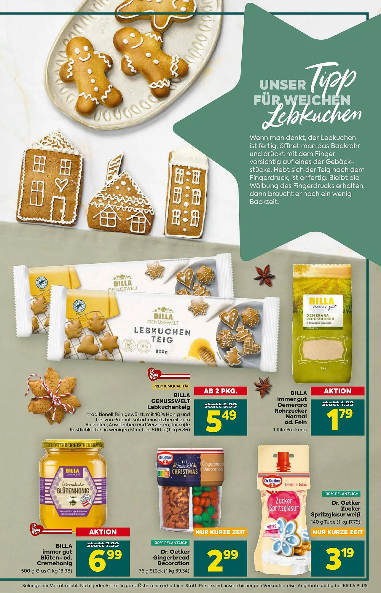 Billa Flugblatt von 23. Oktober bis 10. Dezember 2025 - Flugblätt seite 3