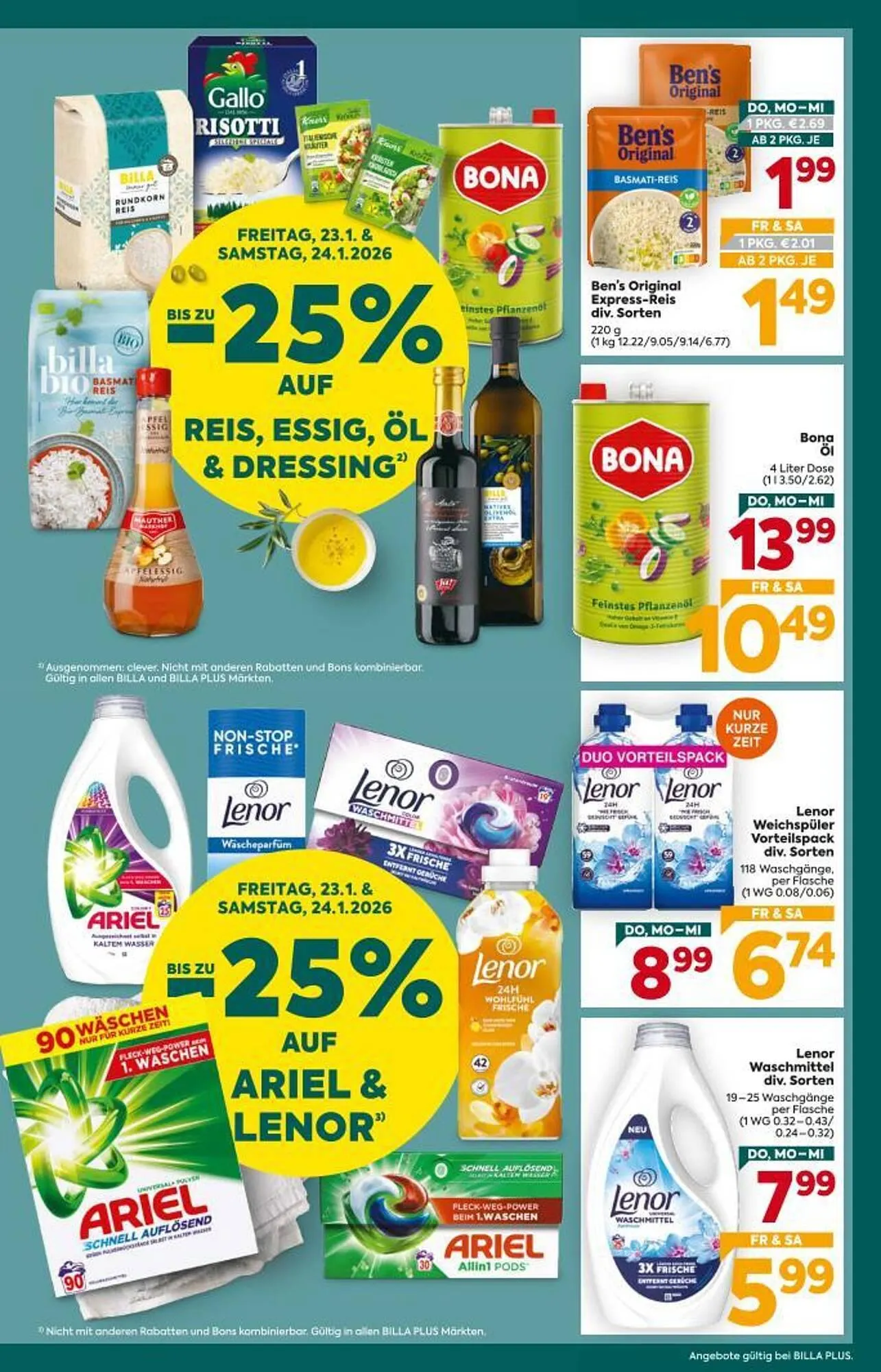 Billa Corso Flugblatt von 22. Jänner bis 28. Jänner 2026 - Flugblätt seite  3