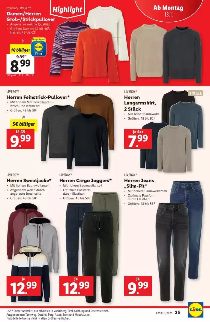 Aktuelle Schnäppchen und Angebote von 9. Jänner bis 15. Jänner 2025 - Flugblätt seite  27