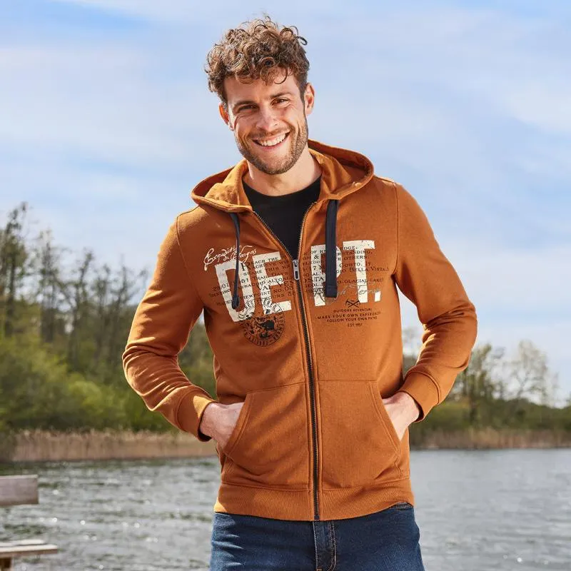 Herren-Sweatjacke mit Kapuze