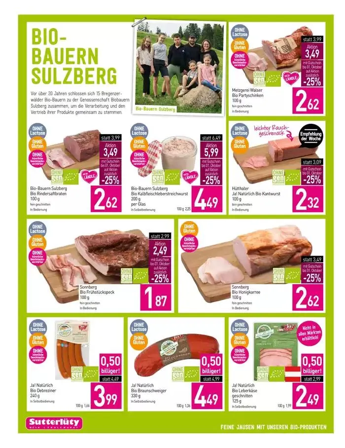 Sutterlüty flugblatt von 26. September bis 2. Oktober 2024 - Flugblätt seite 10