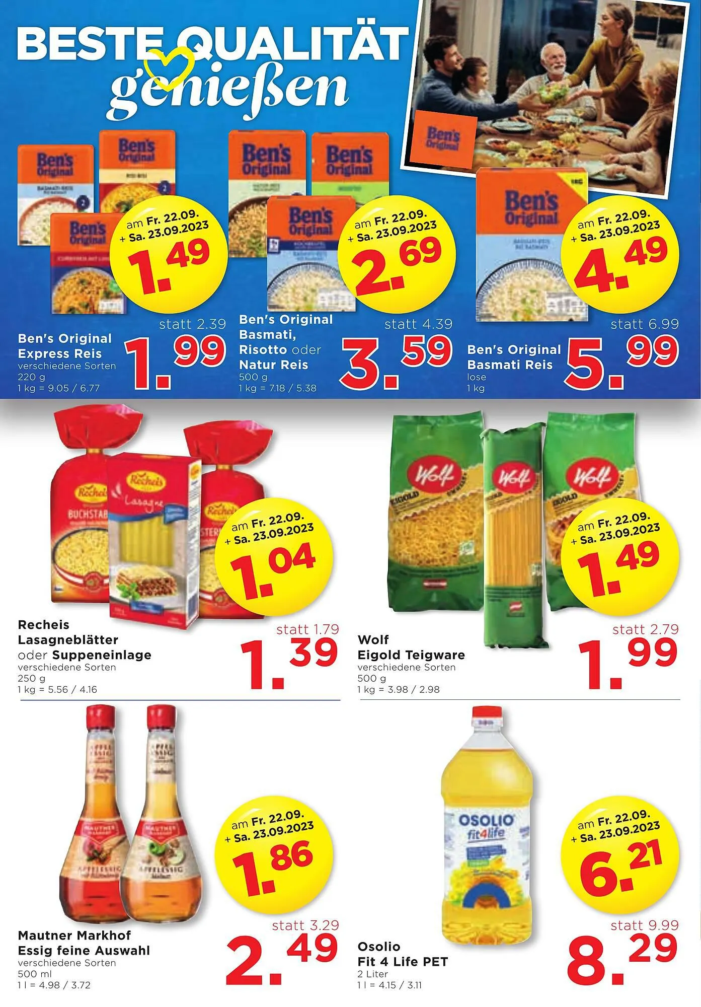 Unimarkt Flugblatt von 20. September bis 26. September 2023 - Flugblätt seite 4