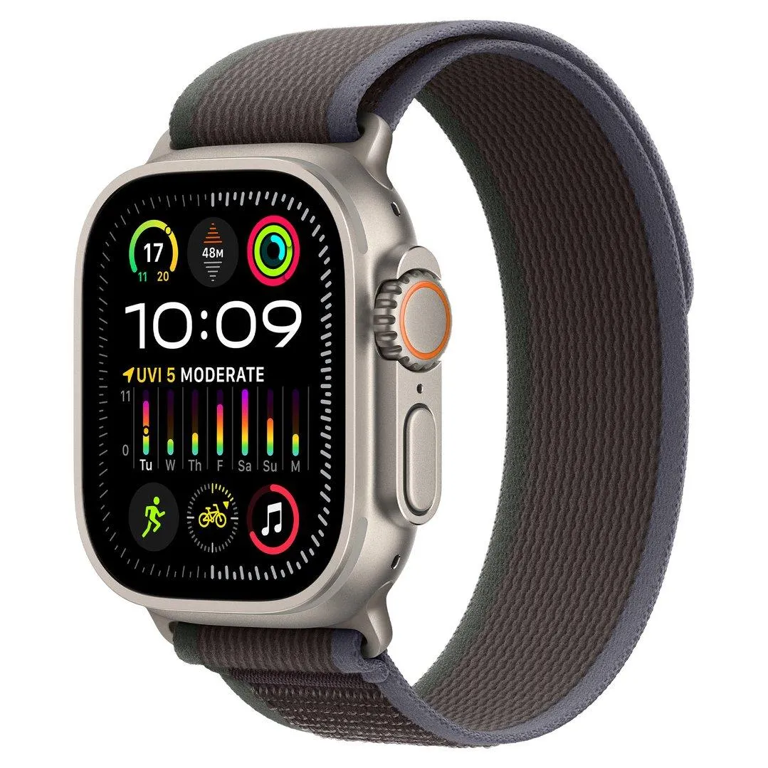 Apple Watch Ultra 2 49mm Titanium Case GPS + Cellular Trail Loop Blue/Black (M/L) MRF63ZP/A