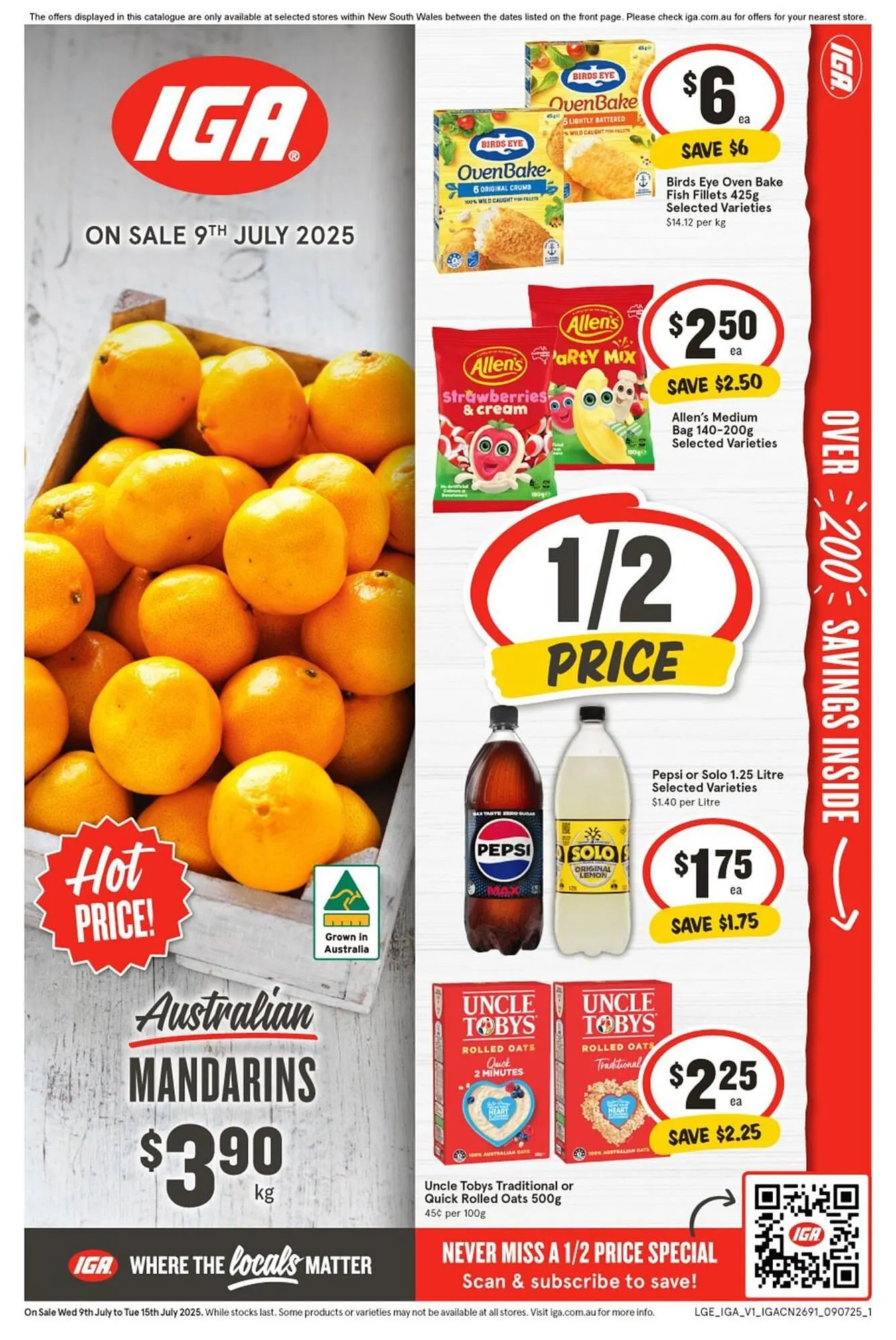 IGA catalogue - Catalogue valid from 9 July to 15 July 2025 - page 1