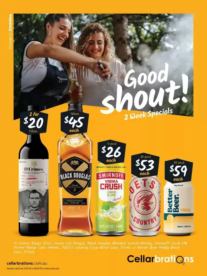 Good Shout! 2 Week Specials - SA Z1 - Catalogue valid from 29 January to 9 February 2025 - page 1