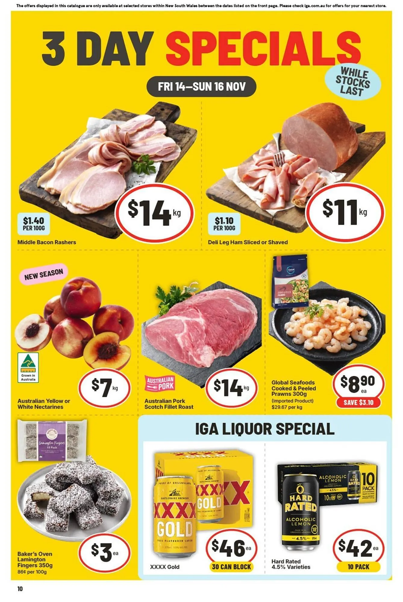 IGA catalogue - Catalogue valid from 14 November to 16 November 2025 - page 1